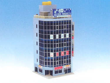 Kato (Unitrack) Diotown Metro 6 Floor Office Corner Building Blue(Pre-Built) K23-433A