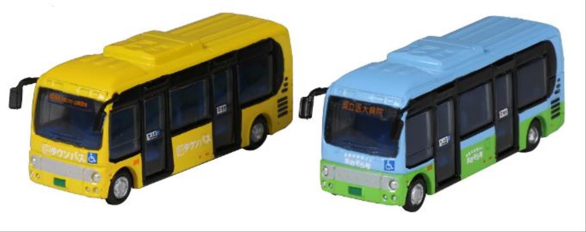 Kato (Japan) Hino Poncho Bus Set (1xYellow/1xBlue) K23-600A