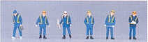 Kato (Japan) Japanese Maintenance Crew (6) Figure Set K24-203