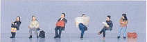 Kato (Japan) Japanese Seated Passengers (6) Figure Set K24-205