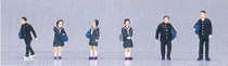 Kato (Japan) Japanese Students (6) Figure Set K24-210