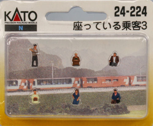 Kato (Japan) Glacier Express Seated Passengers No Legs (6) Figure Set K24-224