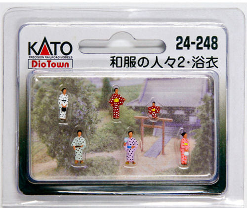 Kato (Japan) Japanese People in Kimonos (6) Figure Set K24-248