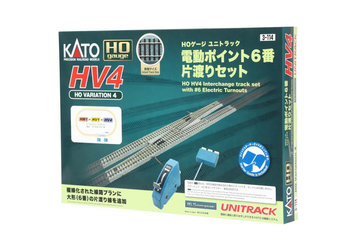 Kato (Unitrack) Unitrack (HV4) Crossover Set K3-114