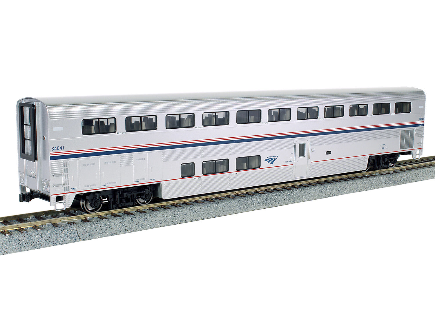 Kato (USA) Superliner I Coach Amtrak PhVI 34041 K35-6057