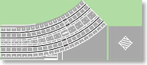 Kato (Unitram) Unitram Track Plate Curved LH Crossing K40-103