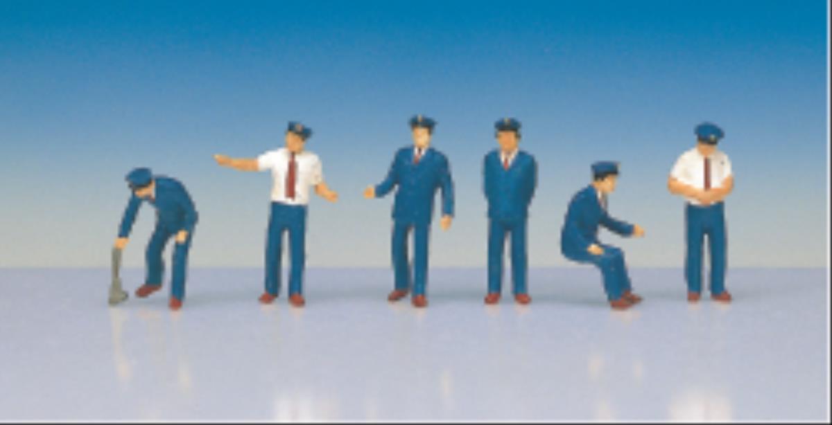 Kato (Japan) Japanese Station Staff (6) Figure Set K6-504