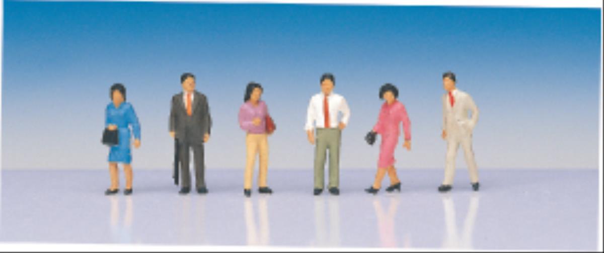Kato (Japan) Japanese Office Workers (6) Figure Set K6-505