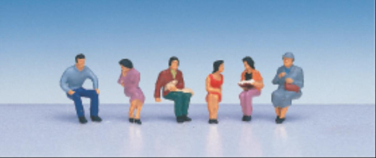 Kato (Japan) Japanese Seated People (6) Figure Set K6-509