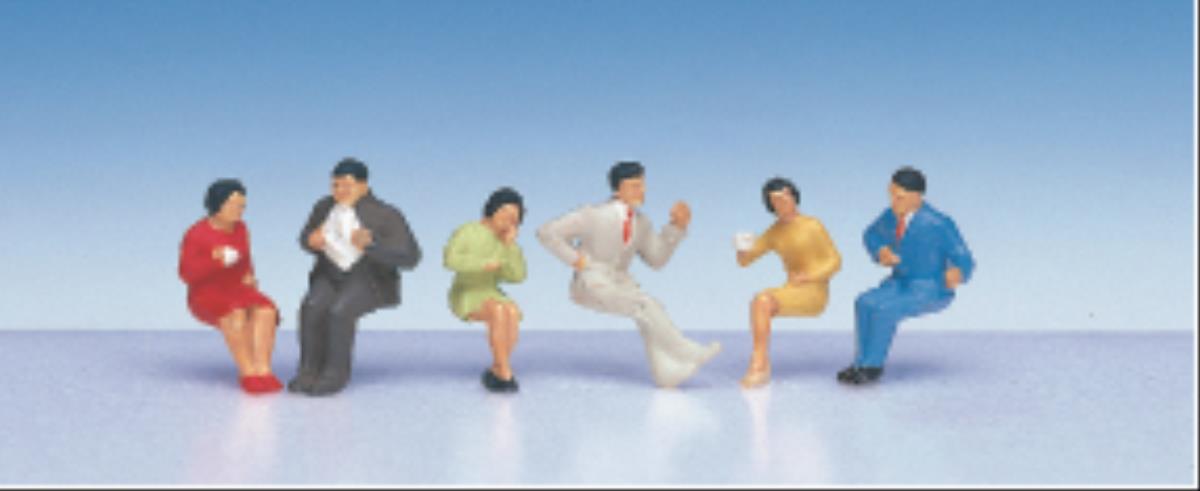 Kato (Japan) Japanese Seated Diners (6) Figure Set K6-510