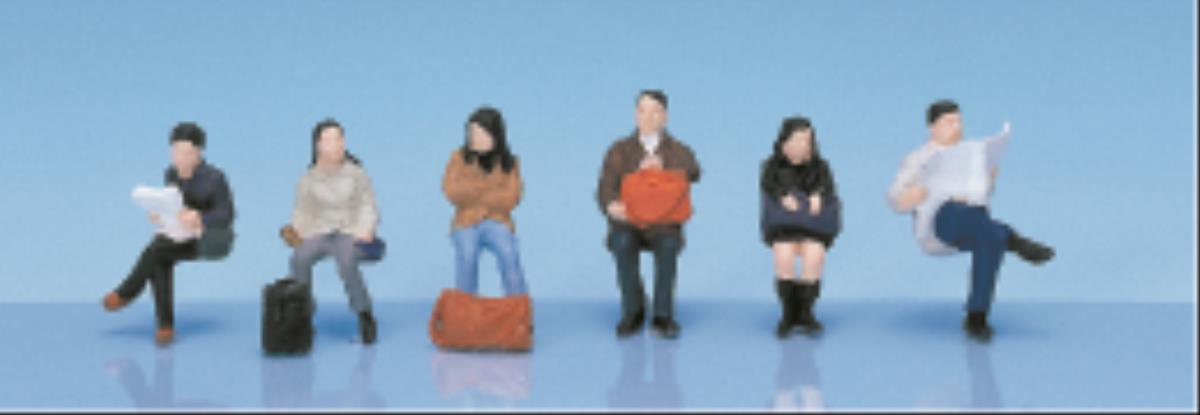 Kato (Japan) Japanese Seated Passengers (6) Figure Set K6-513