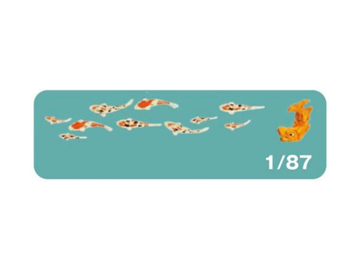Kato (Japan) Koi Carp (10) Figure Set K6-607