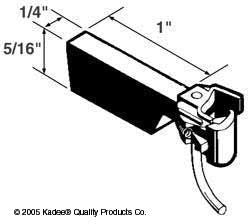 Kadee Coupler with Solid Thick Shank (Coupler Only) KDE823