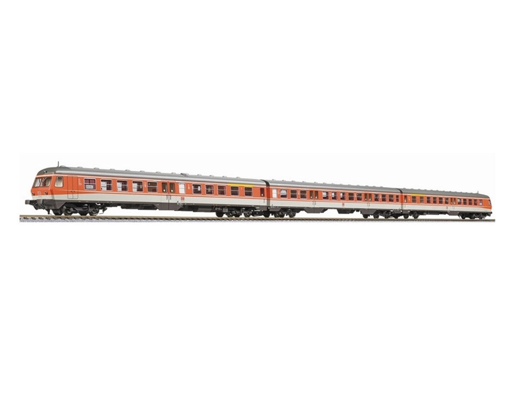 Liliput Diesel railcar, BR 614/914, blood orange/grey, 3-units, DB AG, era V L133167