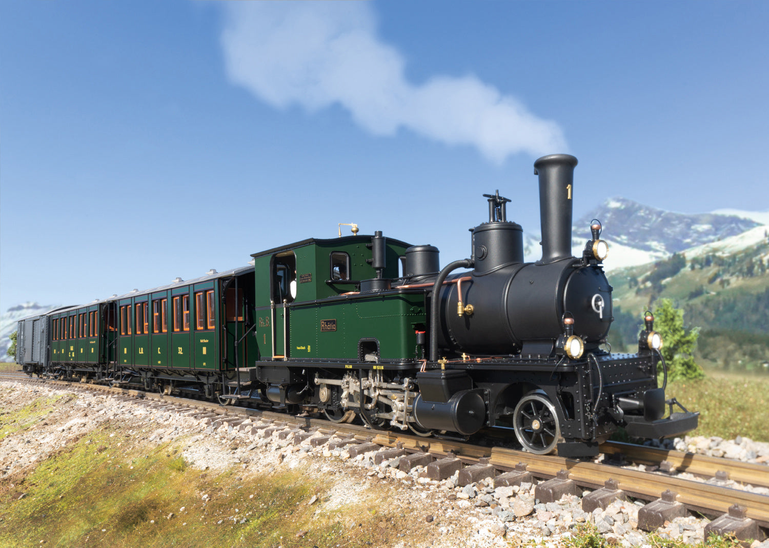 LGB RhB Metal Steam Loco G 3/4 Rhatia L26273