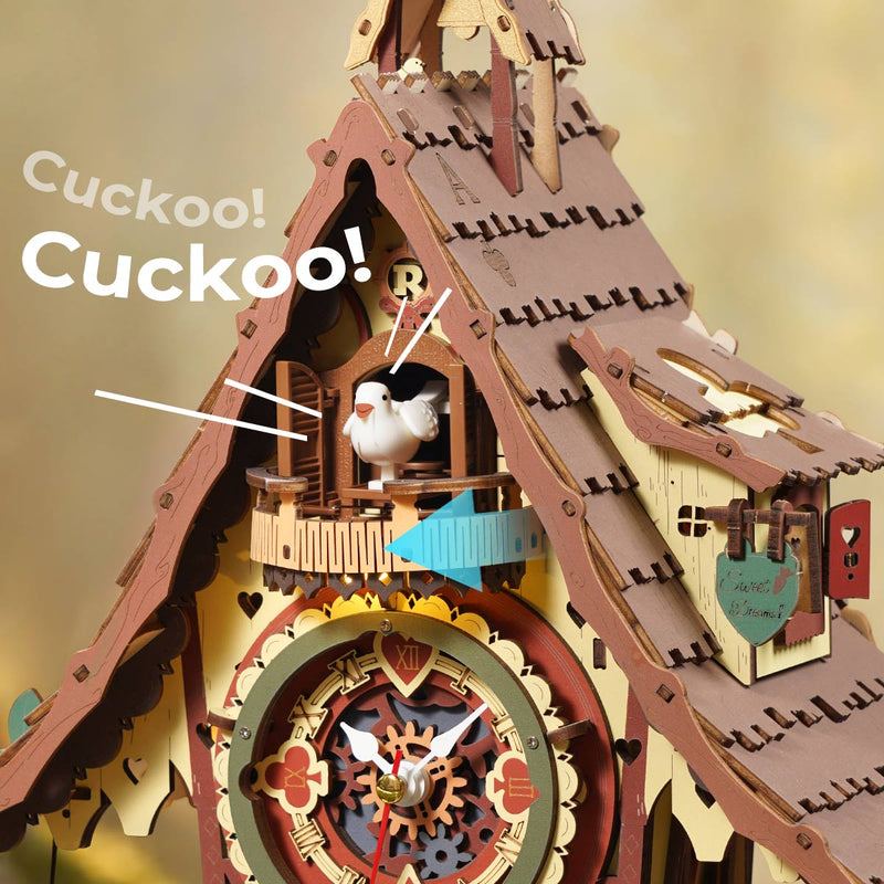 Rolife Cuckoo Clock (Wood Colour) LC901