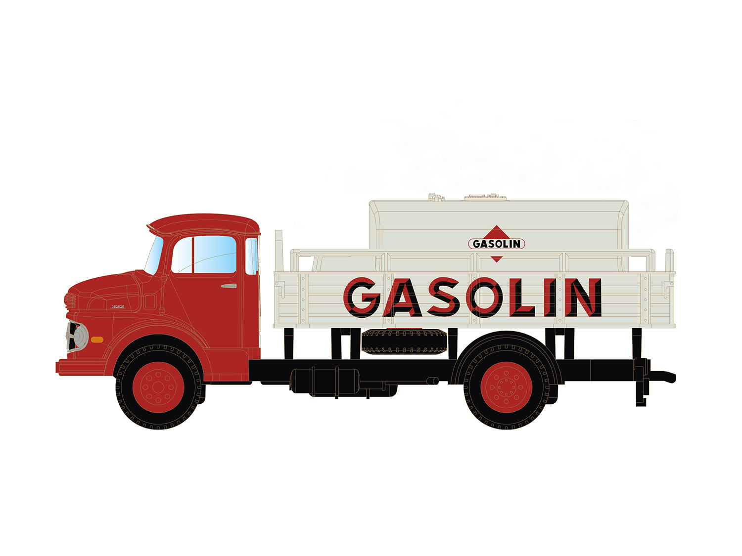 miNis Mercedes Benz L322 Gasolin LKLC3472