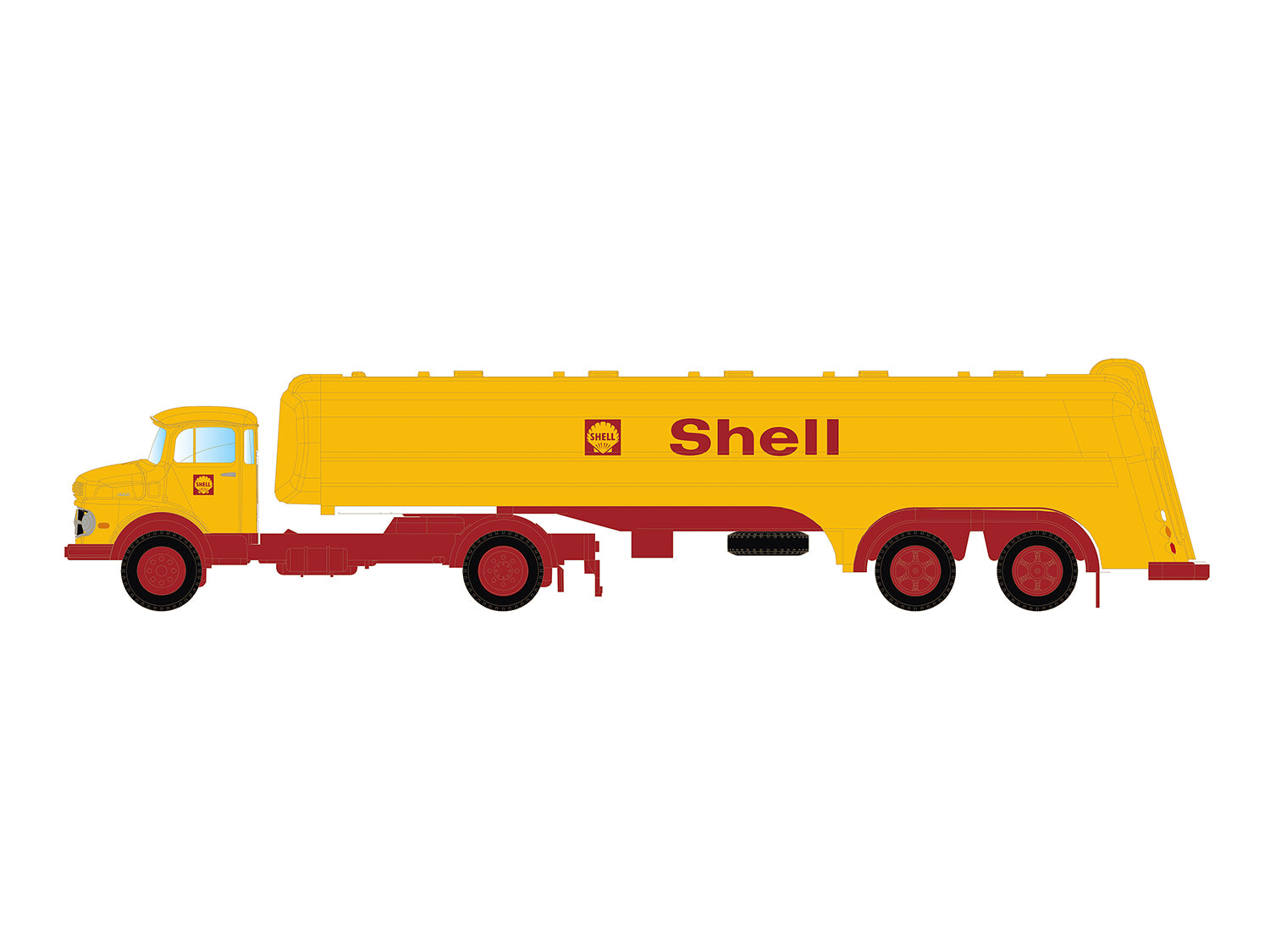 miNis Mercedes Benz L322/Tank Trailer Shell LKLC3476