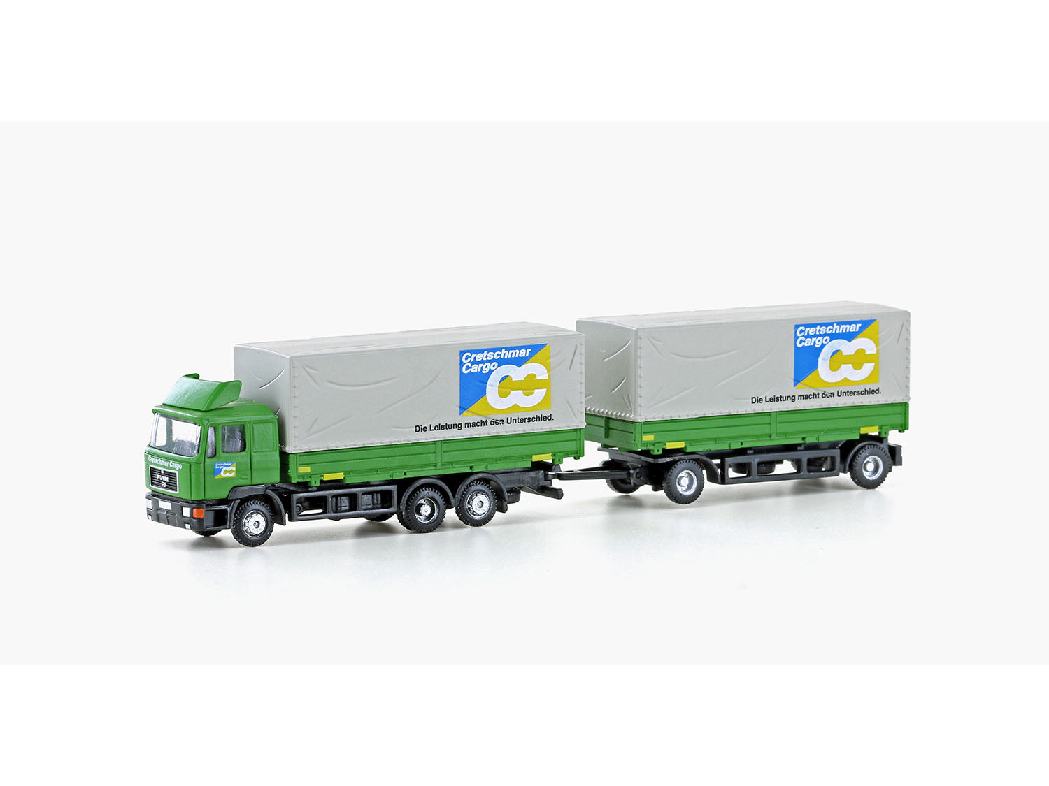 miNis MAN F90 3 Axle w/Trailer Cretschmar Cargo LKLC4632