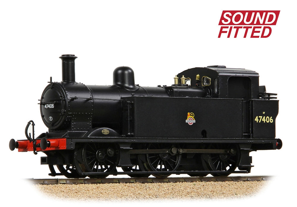 Branchline LMS Fowler 3f (Jinty) 47406 BR Black (Early Emblem) 32-231BSF