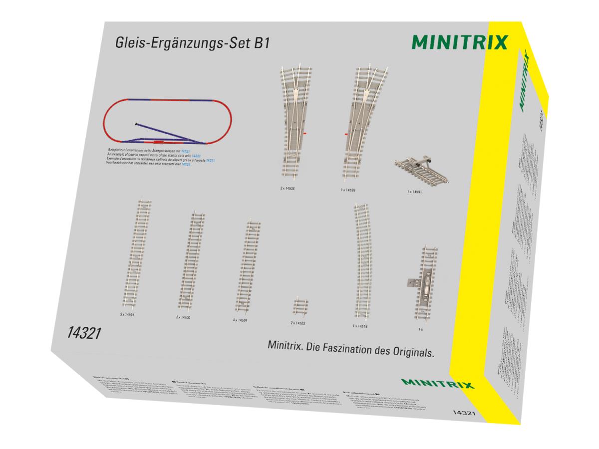 Minitrix B1 Track Extension Set M14321