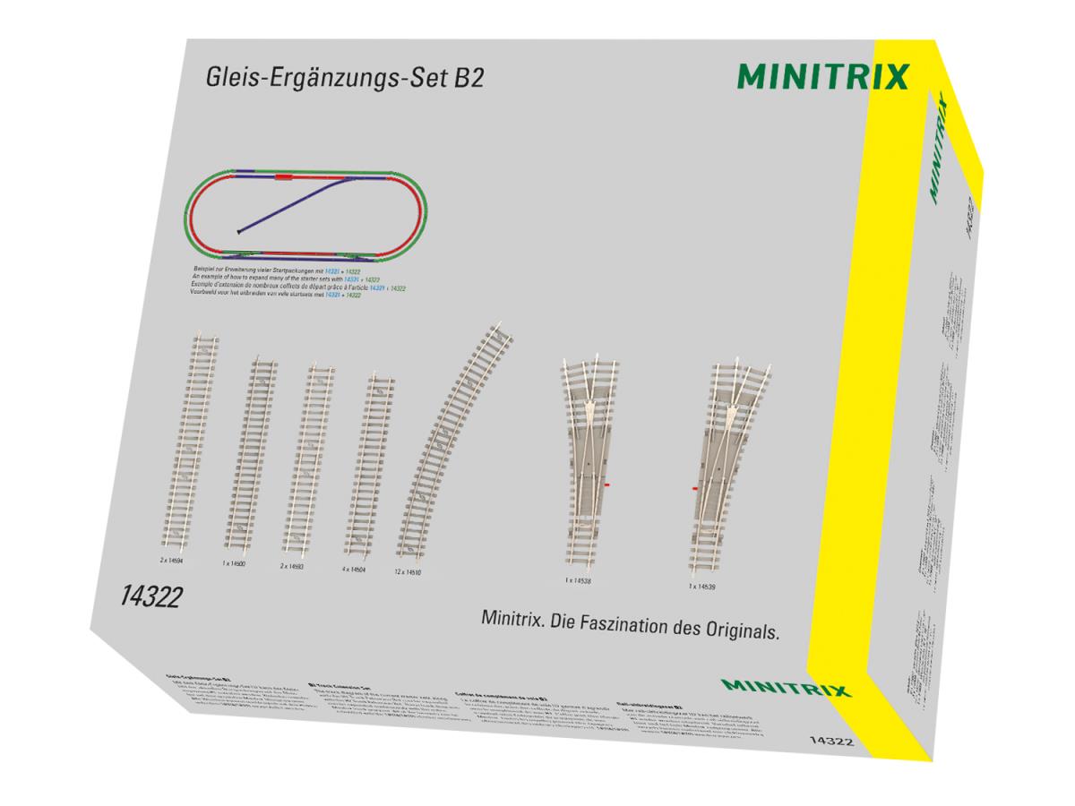 Minitrix B2 Track Extension Set M14322