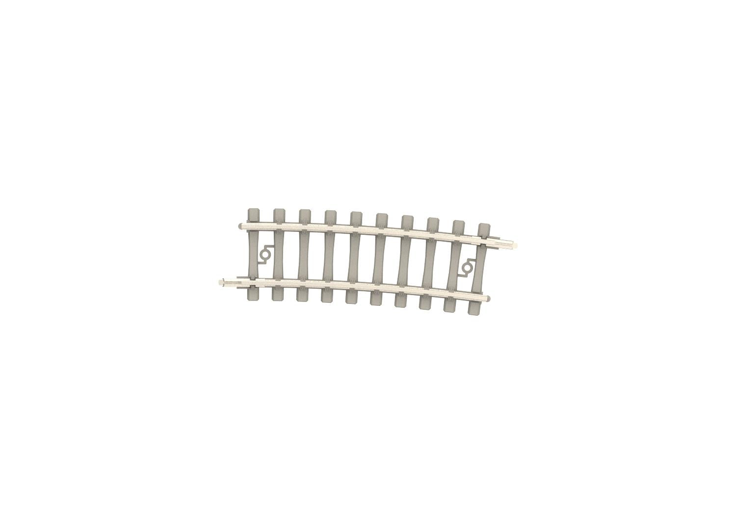 Minitrix Curved Track R3 329mm 7.5 Degree Concrete Sleeper M14513