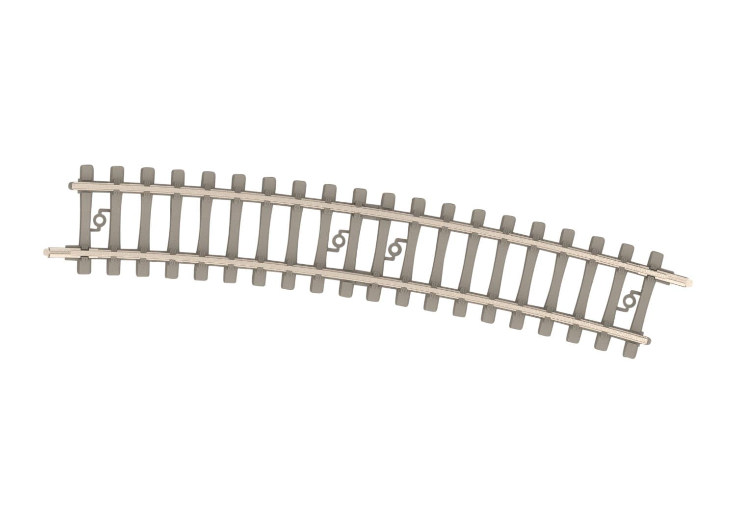 Minitrix Curved Track R3 329mm 15 Degree Concrete Sleeper M14517
