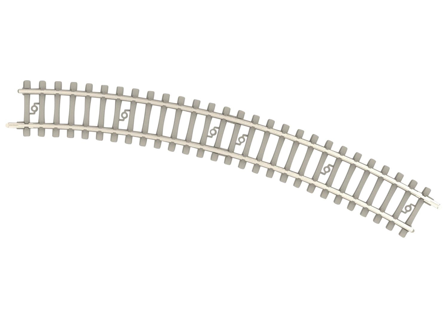 Minitrix Curved Track R2 228.2mm 30 Degree Concrete Sleeper M14522