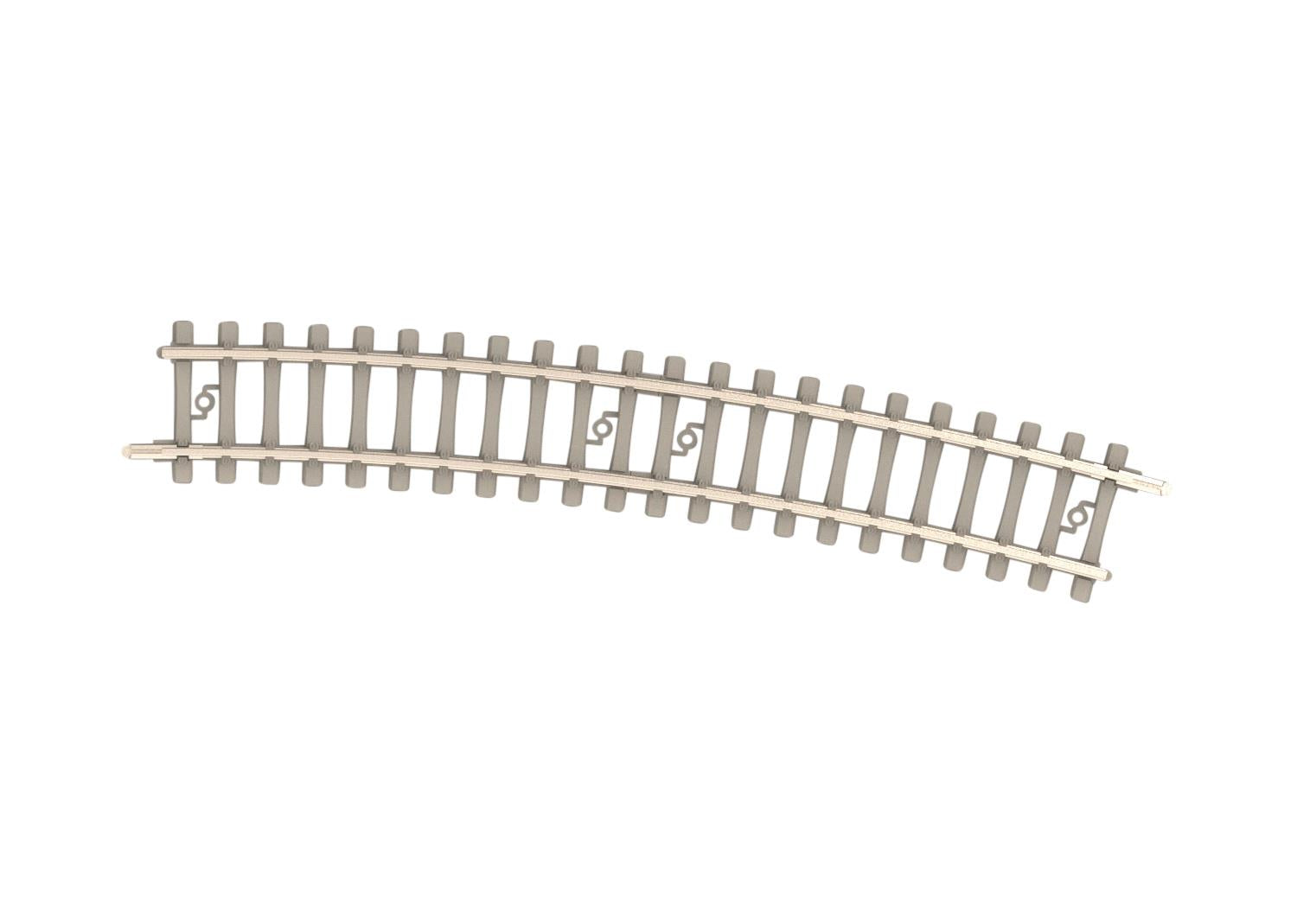 Minitrix Curved Track R4 362.6mm 15 Degree Concrete Sleeper M14527