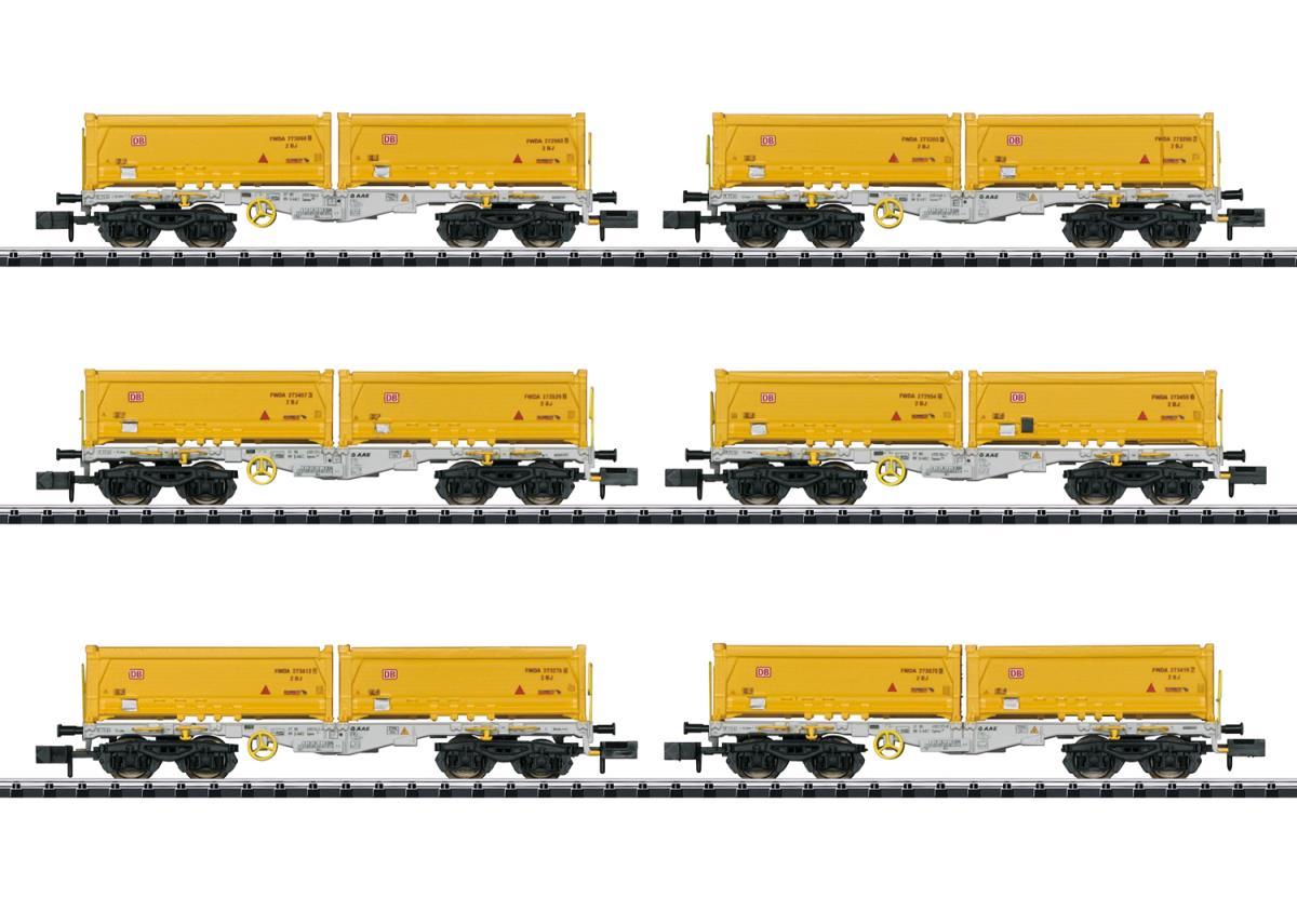 Minitrix AAE Sgmmns190 Stuttgart Construction Wagon Set (6) VI M15075