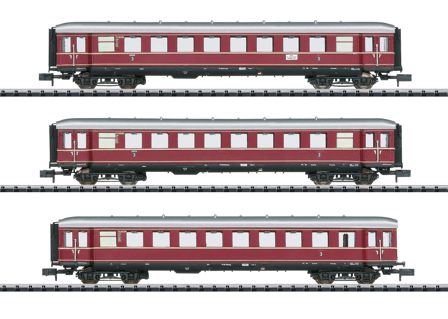Minitrix DB Red Bamberg Coach Set (3) III (DCC-Fitted) M15405