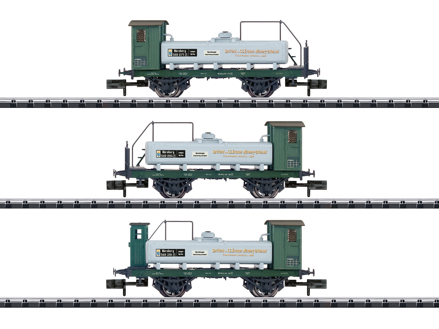 Minitrix KBayStsB Spirit Carrying Tank Wagon Set (3) I M15464