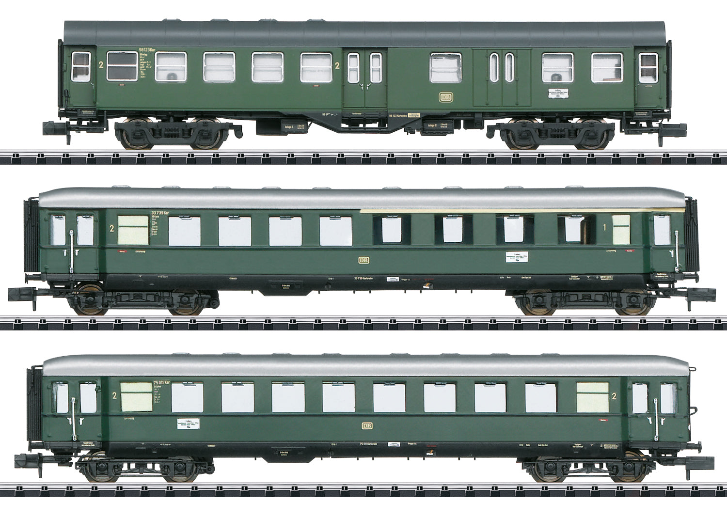 Minitrix DB Danube Valley Express Coach Set (3) III M18209