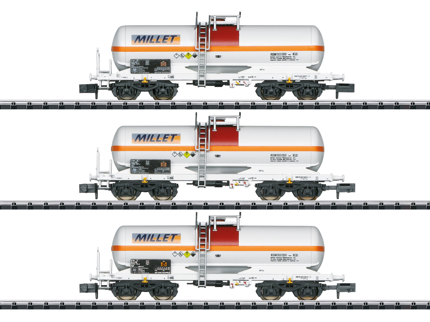 Minitrix Millet Bogie Tank Wagon Set (3) VI M18266