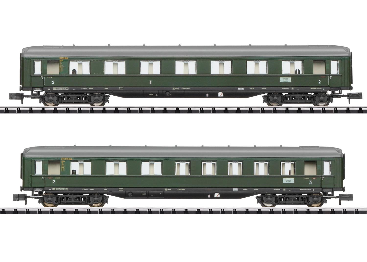 Minitrix DB D96 AB4u-38/BC4u-39 Express Coach Set (2) III M18287