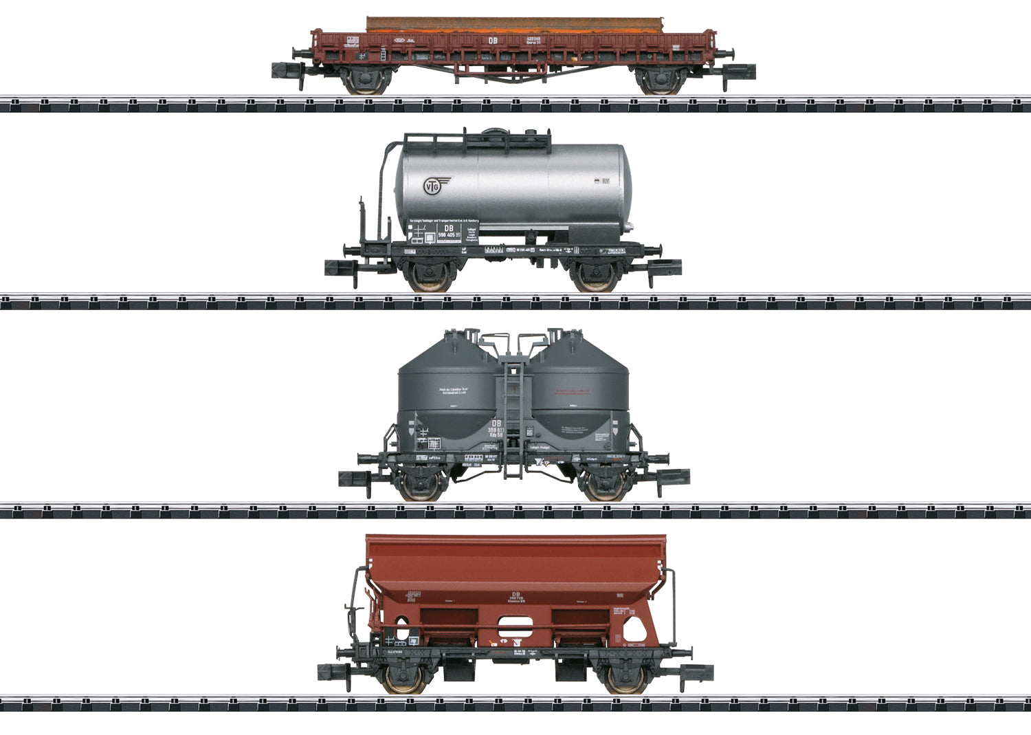 Minitrix DB Wagon Set (4) III M18722