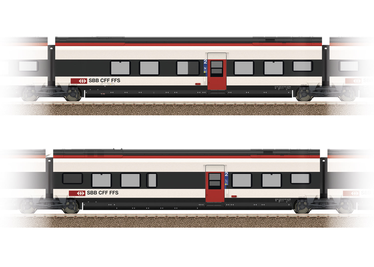 Trix SBB RABe501 Coach Set 1 (2) VI M23281