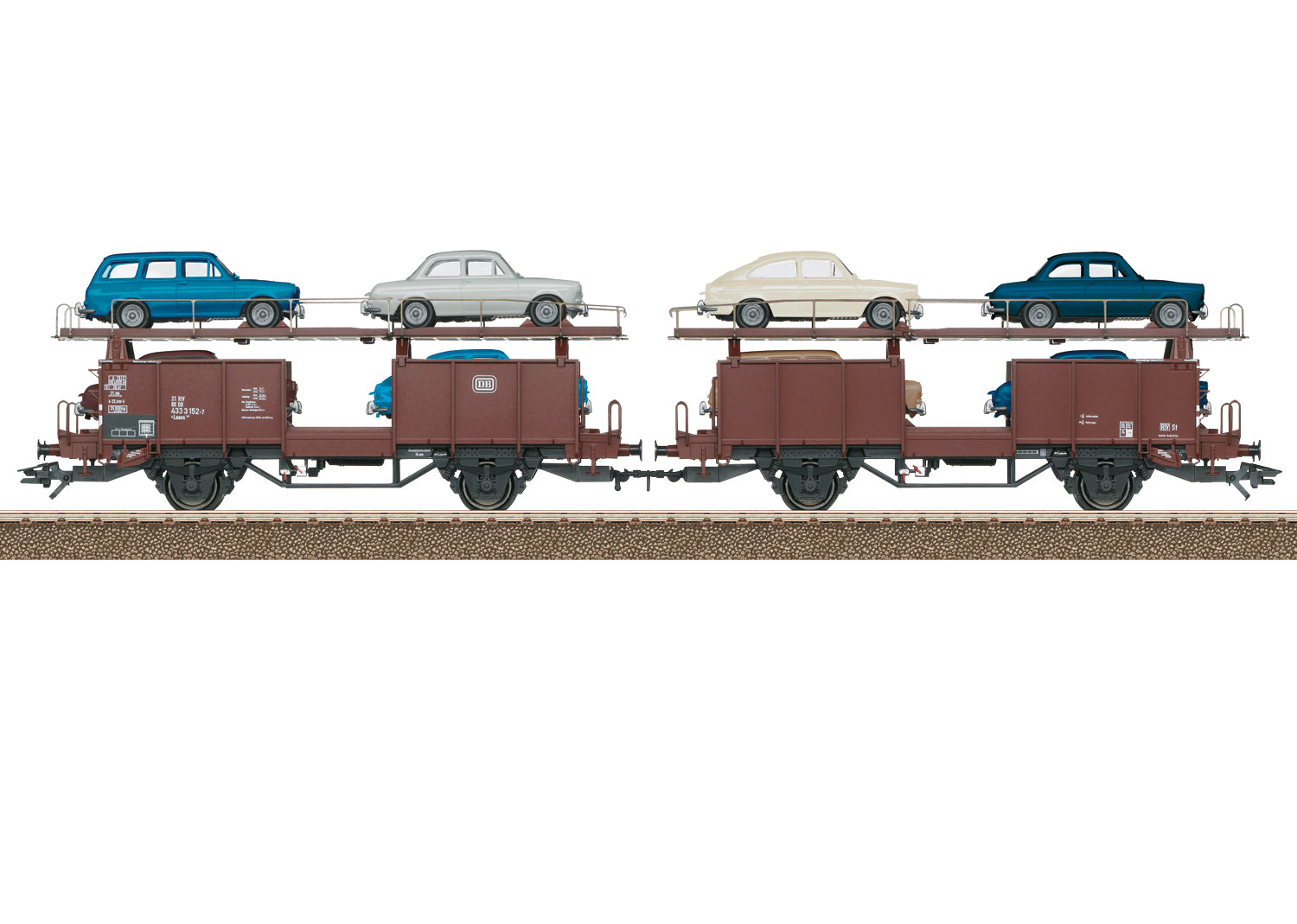 Trix DB Laaes541 Auto Transportation Wagon Set (2) IV M24332