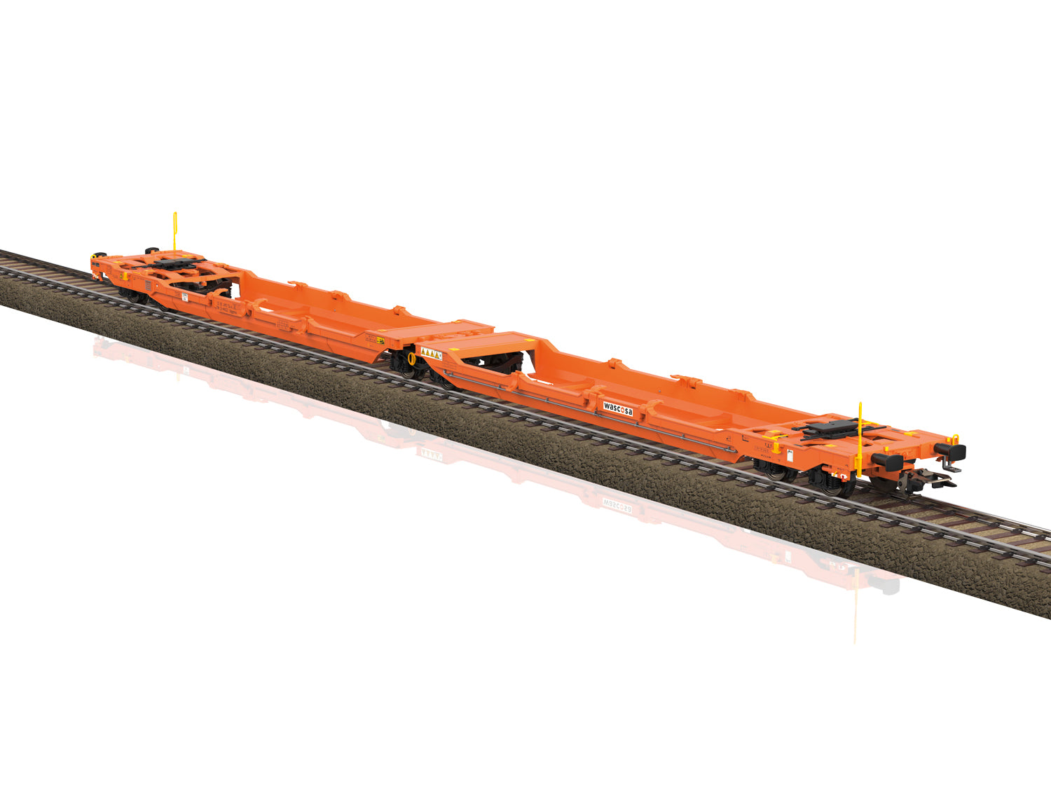 Trix Wascosa Sdggmrss (T3000e) Dbl Flat Wagon Container Load VI M24471