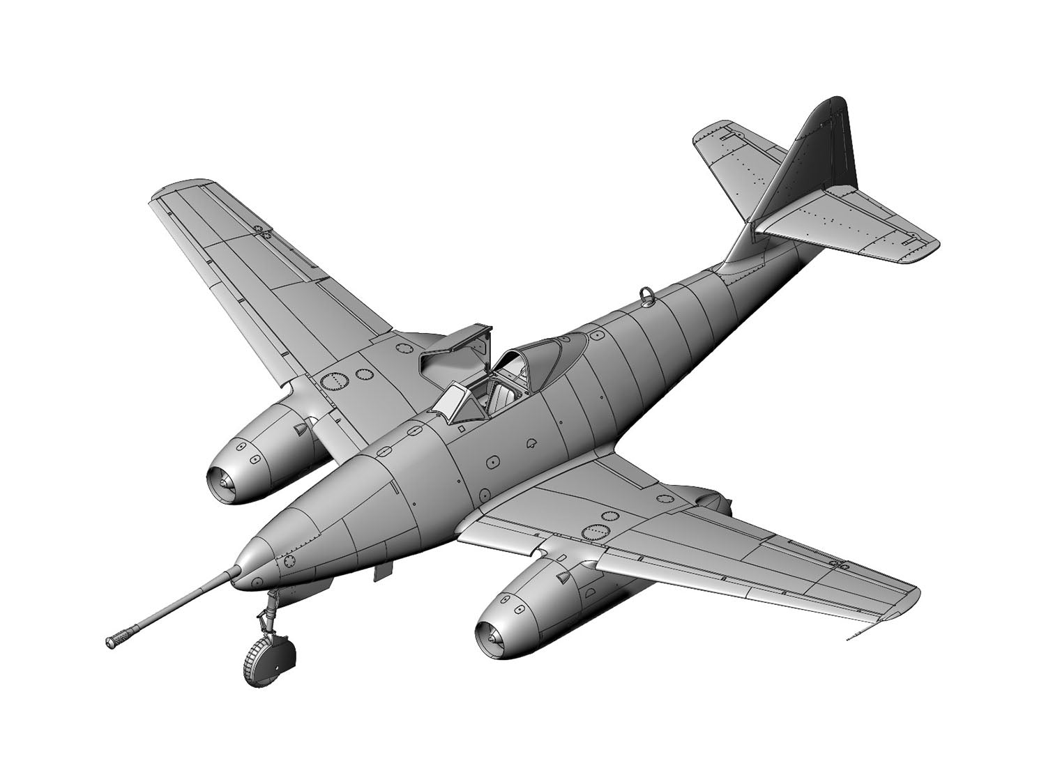 German Messerchmitt Me262A-1a/U4 (1:32 Scale)