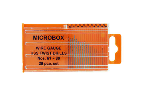 Modelcraft Microbox Drill Set (20) 61-80 MCPDR4004