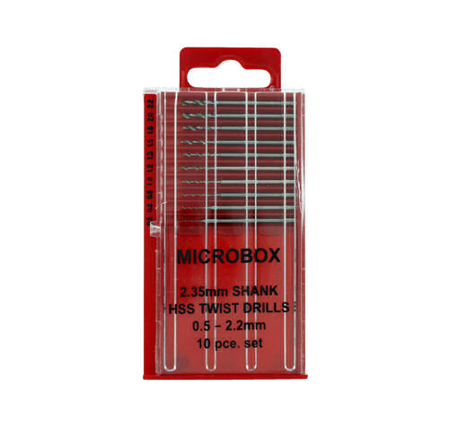 Modelcraft Microbox Shanked Drill Set (10) MCPDR4005