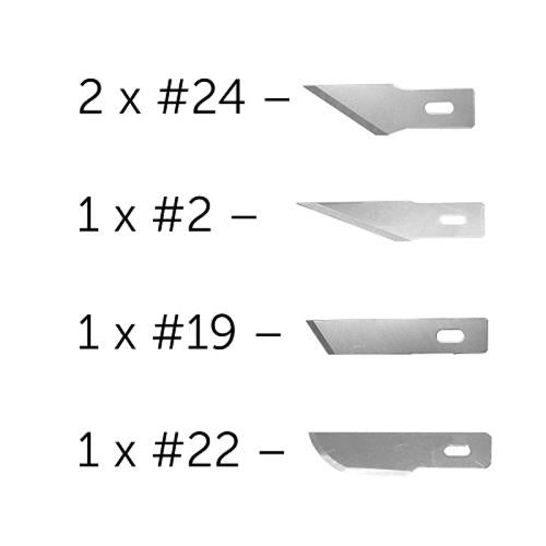 Modelcraft Assorted Blades (5) for No.2/No.5 Handles MCPKN2705