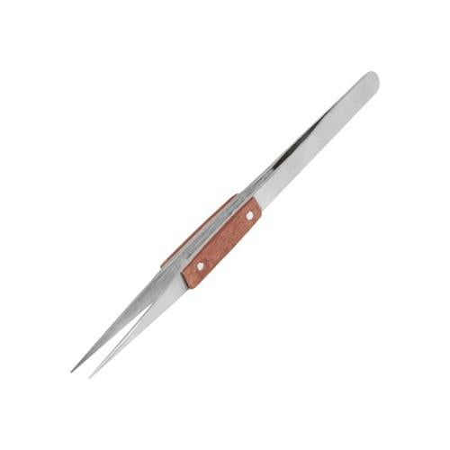 Modelcraft Fibre Grip Staright Tweezers 160mm with Diamond Cut Tips MCPTW1134