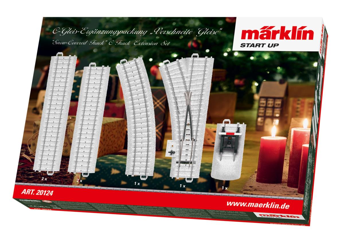 Marklin Start Up Christmas Snow Covered C Track Extension Set MN20124