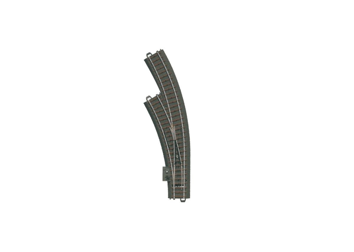 Marklin Start Up C Track Left Hand Curved Turnout R1 30 Degree (1) MN20671