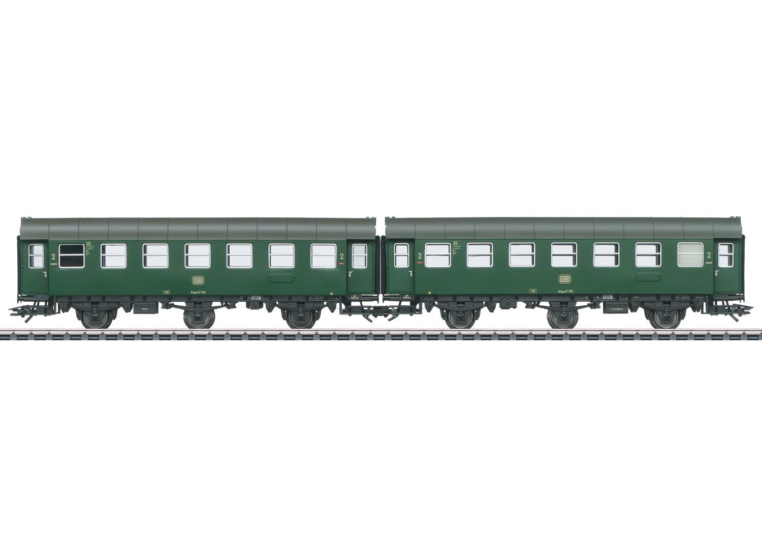 Marklin DB B3yge Rebuilt 2nd Class Coach Set (2) III MN43186