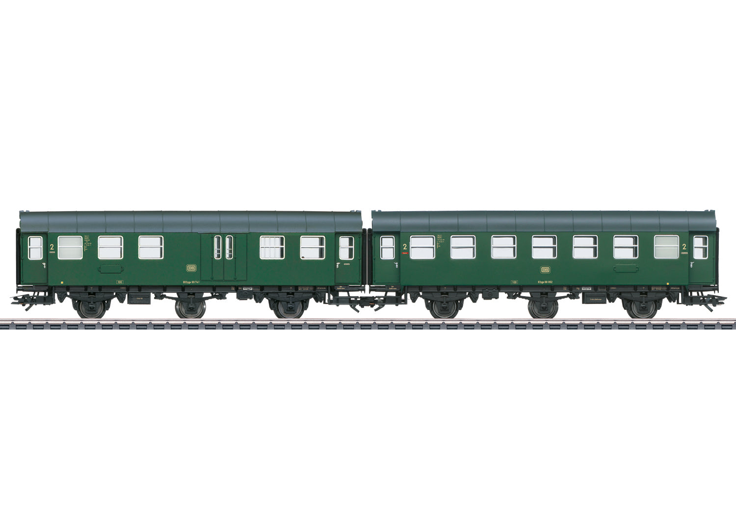 Marklin DB B3yge/BD3yg 2nd Class Classic Coach Set (2) III MN43196