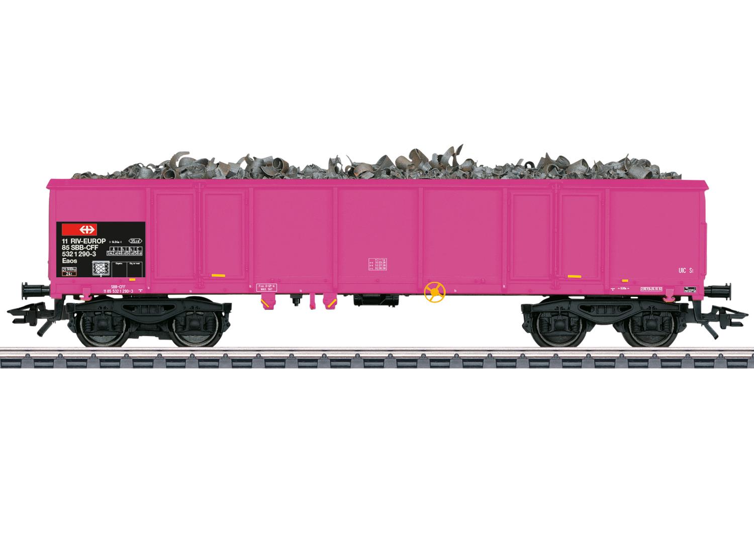 Marklin SBB Eaos Gondola w/Scrap Load IV MN46918